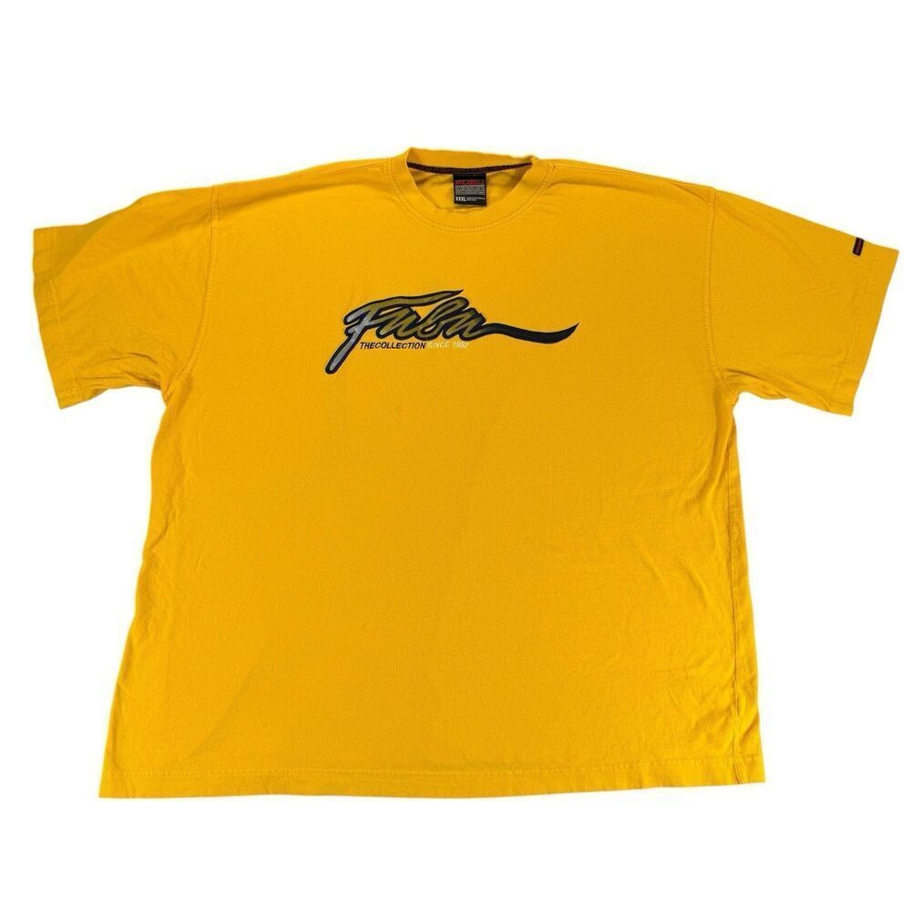 Vintage FUBU XXXL Yellow Collection Tee Shirt Y2K